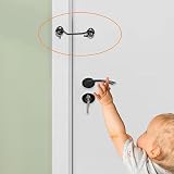 Mgoodoo Black 75mm Stainless Steel Cabin Hooks & Eye Latch Lock for Doors Gates view 5