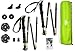 Cascade Mountain Tech Trekking Poles - Aluminum Folding Walking Sticks with Quick Adjustable Locks (Set of 2)