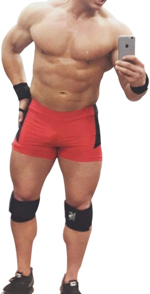 palglg Men's Bodybuilding Posing Trunks Spandex and Lycra