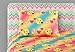 Emoji Pals Love Bed in A Bag Reversible Comforter Set,Tie Dye, Queen