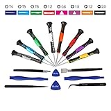 Kaisi 16-Piece Precision Screwdriver Set Repair Tool Kit for iPad, iPhone & Other Devices (Kaisi 16 Piece)