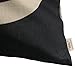HOSL P28 Cotton Linen Cushion Cover Throw Pillow Case Set of 2 - Love (Black & White)