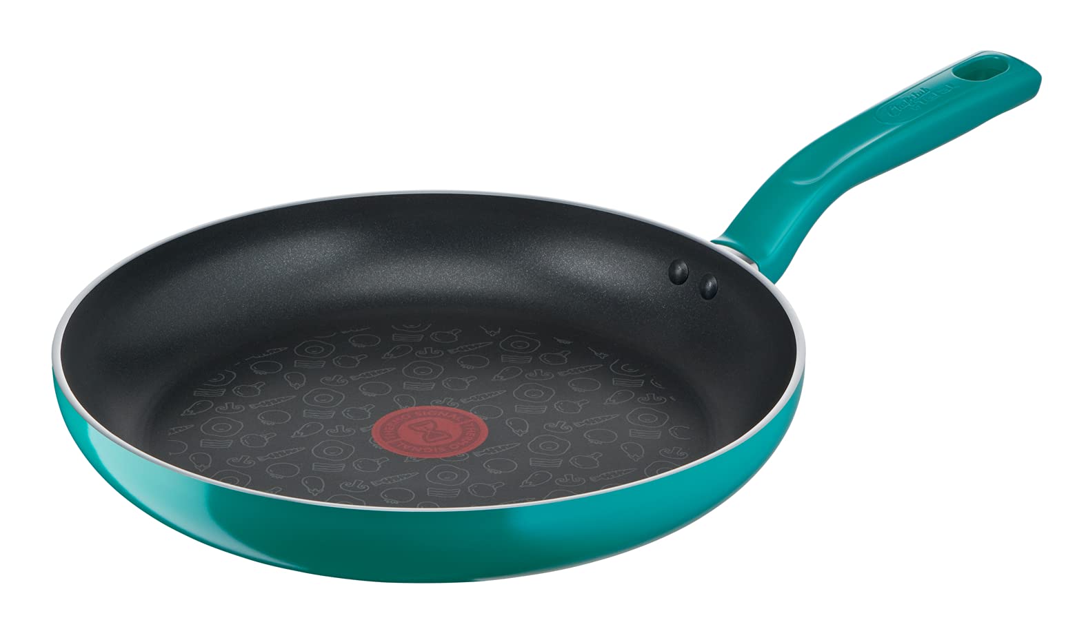 Tefal G80406 Chefclub Frying Pan, 28 cm, Titanium Non-Stick Coating, Thermo Signal Temperature Indicator, Safe Cookware, Easy Cleaning, Suitable for Induction Cookers, Green