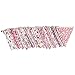 10M/32 Feet 36 PCS Lovely Triangle Bunting Flag Banner Pennant Garland Fabric Flags Double Sided Vintage Cloth Shabby Chic Decoration for Wedding, Birthday Party, Bedrooms (36pcs Pink)