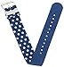 Timex Women's TW2P66000 Weekender Blue/White Dots Nylon Slip-Thru Strap Watch