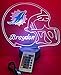 Miami Dolphins NFL Light Up Lamp LED Personalized Free Football Light Up Desk Light Lamp LED Table Lamp, Our Newest Feature - It's WOW, With Remote, 16 Color Options, Dimmer, Free Engraved, Great Gift