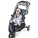 Universal Baby Stroller Blanket by Muzitao - Fits in Shoulder Straps & Buckles, Baby Stays Wrapped In-and-Out of the Stroller (Blue)