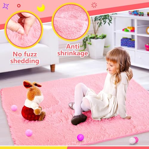 CENXI Kids Play Tent ，with Rug for Girls Large Fairy Playhouse for Kids Princess Castle Tent Gift Toys for Girl Toddler Children Play House (Tent with Rug)