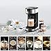Single Serve Coffee Maker with Milk Frother, 2-Way Coffee Machine for K-Cup Pods & Ground Coffee, Brew and Froth for Cappuccino and Latte, with 20 oz Glass Frothing Mug by Sboly