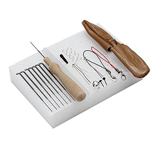 Soft Wool Felt + Felting Needle Tools Set Mat Starter Kit DIY Craft, Set of 25/16 Colors (25 Colors)