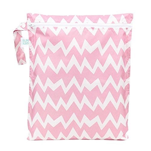 UPC 014292999119, Bumkins Zippered Wet Bag, Pink Chevron