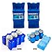 Freez Pak Coolant | Reusable Can Cooler Pack Gel | Cold Ice Substitute | Holds 6 Soda or Beer Cans - 2 Pack