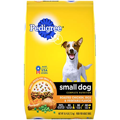 PEDIGREE Small Dog Complete Nutrition Adult Dry Dog Food Roasted Chicken, Rice & Vegetable Flavor, 15.9 lb. Bag