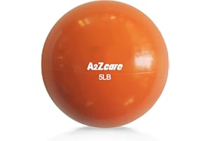 A2ZCARE Toning Ball - Weighted Toning Exercise Ball - Soft Weighted Medicine Ball for Pilates, Yoga, Physical Therapy and Fitness