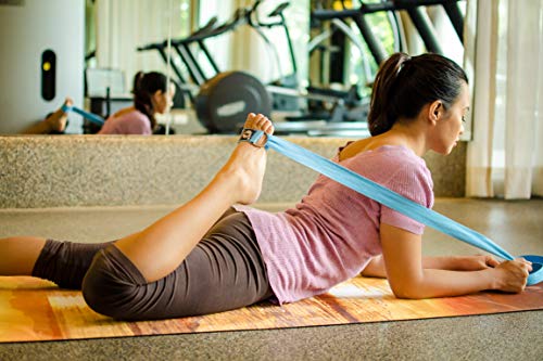image for FitLifestyleCo Yoga Strap Best for Stretching - 6 Colors Instructional