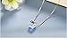 CAT EYE JEWELS Cube Crystal Necklace S925 Sterling Silver Inlay Sugar Color Square Necklace SW001