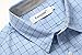 Emiqude Camisa De Hombre Stylish Casual Fitted Cotton Button Up Shirts Medium Blue