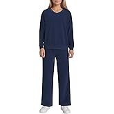 Weintee Women's Petite Wide Leg Sweatsuits Petite Length Jogging Suits for 5 FT Short