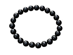 Black Obsidian Crystal Bead Bracelet 8mm, Wholesale