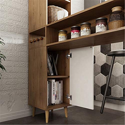 DYecHenG Bartisch Wandleiste Tischhaus Wohnzimmer Weinkabinett Partition Kabinett Einfache kleine Bar Tabelle für… – Bild 5