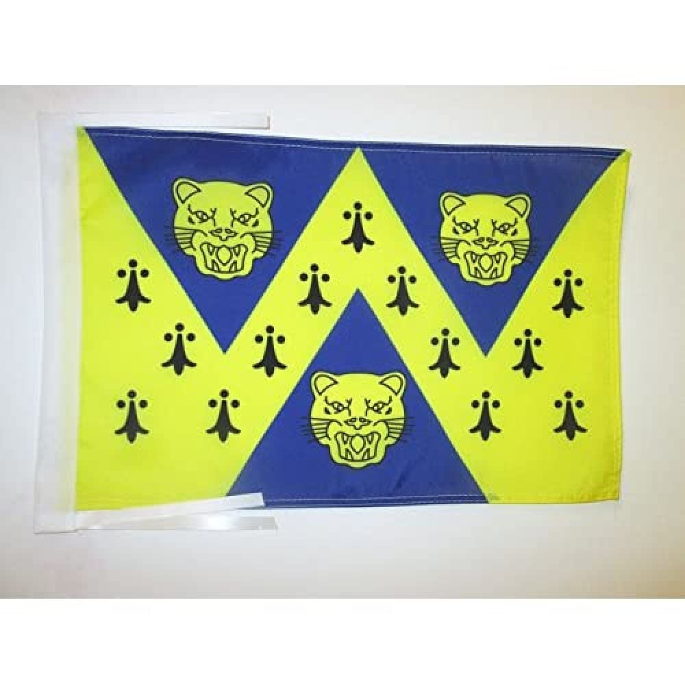 AZ FLAG - Shropshire New county Flag - 18'' x 12'' - 100% Polyester County of Salop - England Small Banner with Two Cords - Fade Resistant - Vivid Colors - 18x12 in - 45x30 Cm — image 1