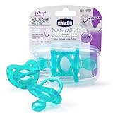 Chicco Soft Silicone One-Piece Binky Orthodontic Pacifier BPA and LATEX FREE (12+ Months, Blue)