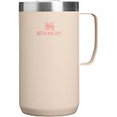 STANLEY Everyday Camp Mug, 24 oz, Champagne | Insulated Stainless Steel Coffee Mug with Handle | Press Fit Drink Through Lid | Cup for Coffee, Tea and Drinks | BPA-Free
