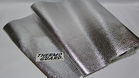 Amazon 大きい耐熱布 大きい断熱布 サーモガード 50cm巾 X 50cm長 X 1 60mm厚 粘着タイプ 大きい耐熱シート 大きい 断熱シート 日本製 タービン遮熱 マシン製作 タービンキット 車 バイク
