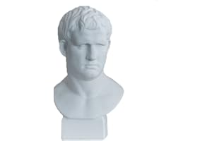 ECYC 22" Classic Agrippa Imitation Plaster Bust Statue White Resin Casting Painting Sculpture Handicraft