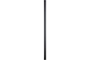 Kichler Outdoor Accessory Post in Black, Heavy-Duty Accessory for Post Lanterns and Landscape Fixtures, 9506BK, (3" W x 84" H)