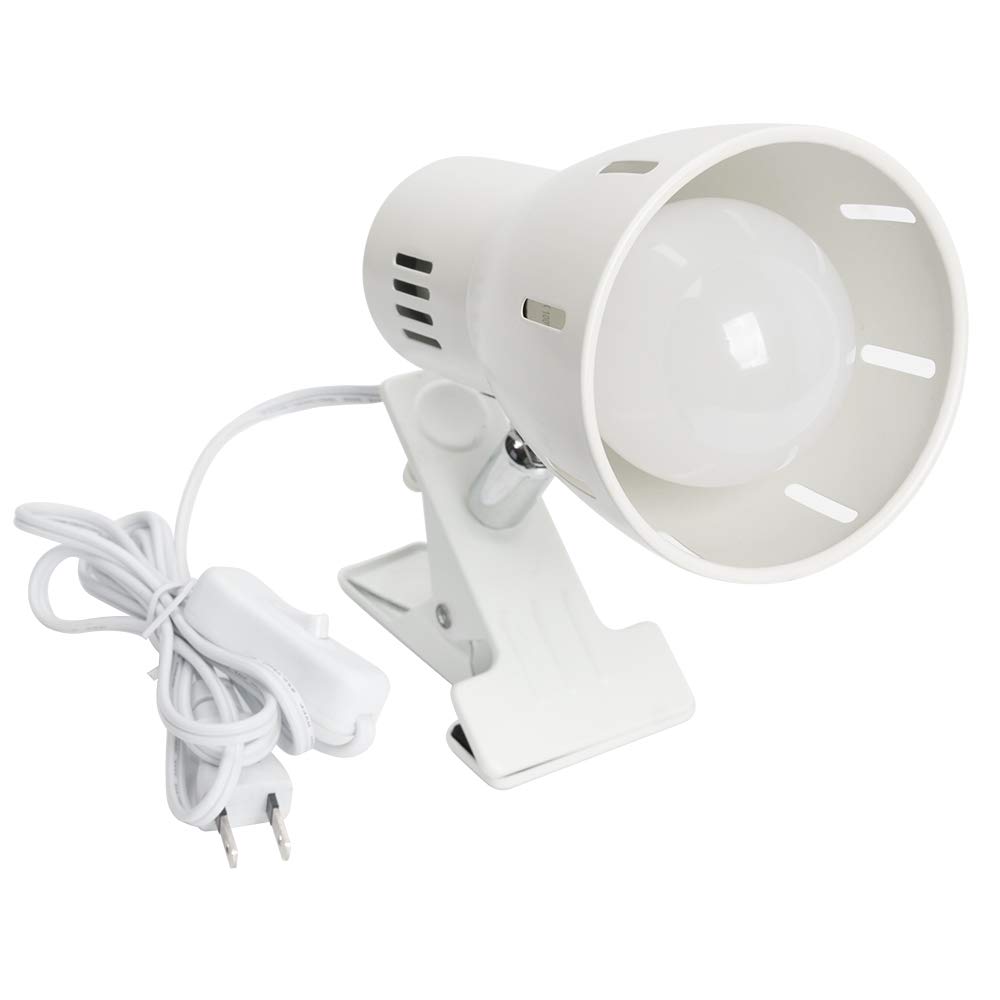 Dotoy クリップライト led E26 led 電球付き 60w形相当 800lm 9W 昼光色 広配光 中間スイッチ付き 350°回転 読書 仕事 屋内用ライト ホワイト の商品画像