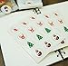 Christmas Treat Bags,Fashionclubs 100pcs/set OPP Flat Cello Cellophane Christmas Cookie Bakery Candy Biscuit Bags,Gift Wrapping Packaging Bags With Sealing Stickers