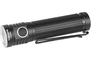 ThruNite T1 Pro High 1920 Lumens Rechargeable Flashlight with USB C Cable, Stepless Dimming,196-Meter Long Beam Distance Pocket Flashlight for EDC, Outdoor, Camping and Emergency (Cool White)