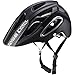 BASE CAMP Mountain Bike Helmet, Bike Helmet with Visor for Adult Men Women, Lightweight Adjustable Cycling MTB Helmet with Helmet Bag (MatteBlack)
