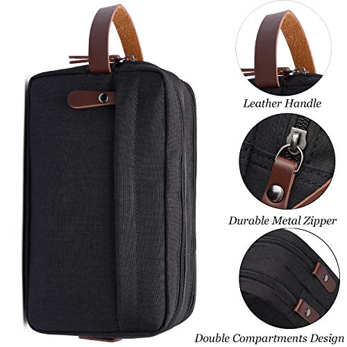 Men's Toiletry Bag Travel Dopp Kit Bathroom Shaving Organizer for Toiletries (Blue) - Thumbnail 3