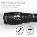Rechargeable 1000 Lumens Battery Powered Light Flashlight with 5 Modes & Zoom Function Ultra Bright Torch for Camping,Hiking,Hunting,Fishing,BBQ and EDC