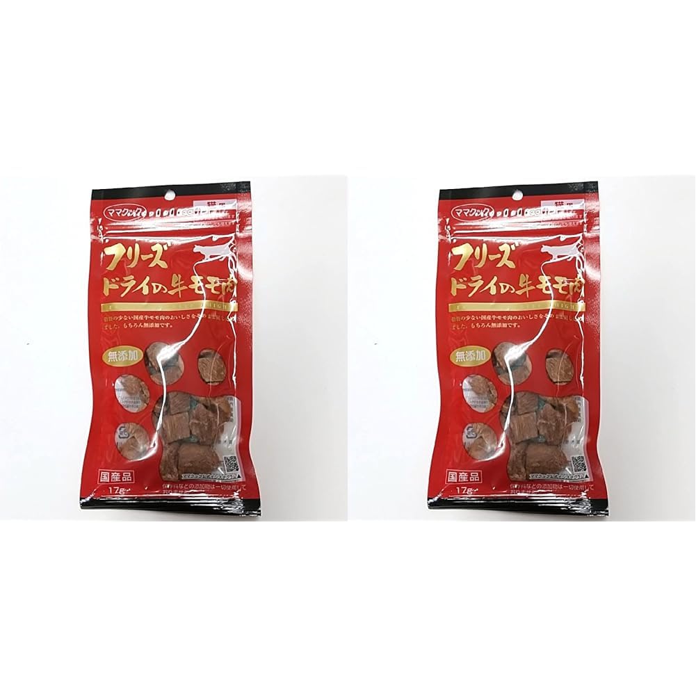 ママクック フリーズドライの牛モモ肉猫用17g (× 2)商品画像