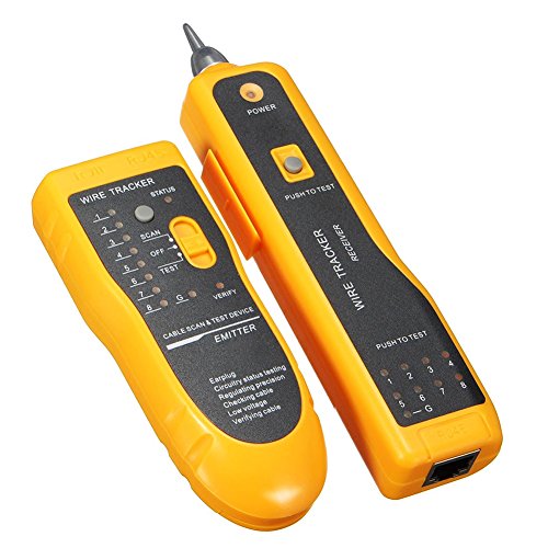 Wire Tracker,RJ11 RJ45 Line Finder Cable Tester for Network LAN Ethernet Cable Collation, Phone Telephone Line Test Wire Tracer Cable Tracker