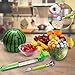 Watermelon Slicer,Neworld Stainless Steel Watermelon Cutter Knife Corer Fruit Vegetable Tools new Kitchen Gadgets with 2 Cantaloupe Fruit Slicer