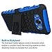J7 Case,Galaxy J7 Case(2016 Version),K-Xiang(Armor Series) Heavy Duty Protection Hybrid Shockproof Dual Layer Protective Case Cover With Stand for Samsung Galaxy J7 (Lake Blue)
