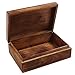 Handcrafted-India Wooden Trinket Box with Hand Carved Elephant Motif