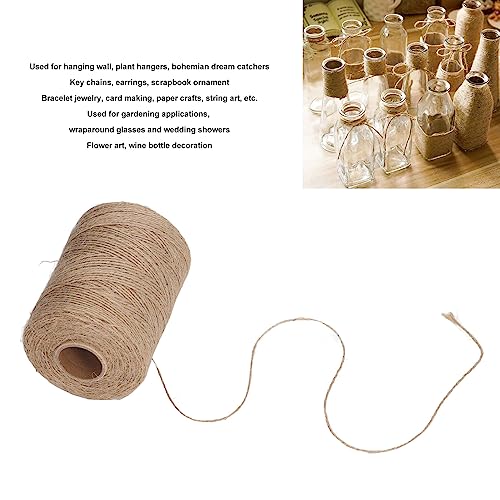 Jute Rope 300 m x 2 mm Natural | Crafts Gardening Wrapping Gifts Decoration