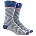 adidas Men's Neo Crew Socks (1 Pack), One Size, Heather Grey/Ash Blue/Glow Orange