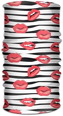 Ancharpin Sexy Red Lip Versatile Sports Casual Multifunctional Headwear Bandanas Quick-dry Magic Sport Headscarf For Men Women Yoga Running Outdoor