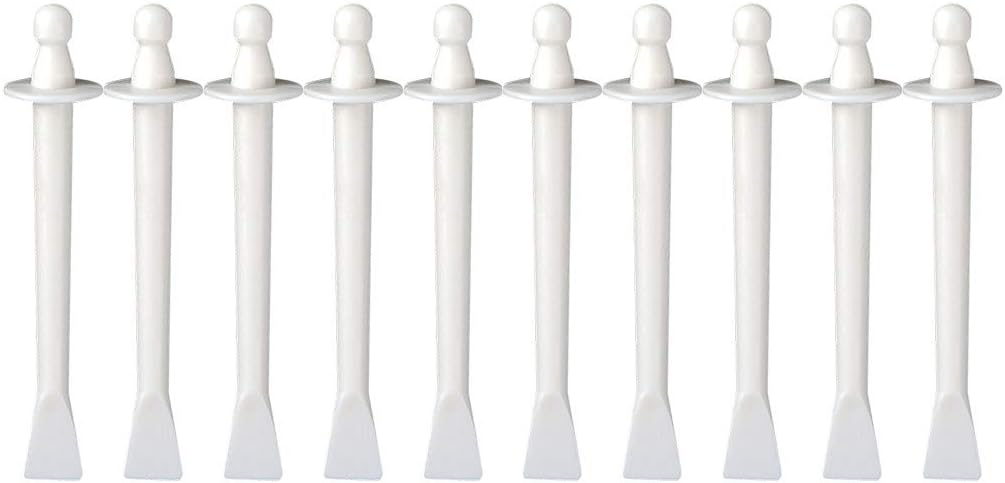 Samury Hair Removal Nose Wax Applicator 10 Packs Nose Wax Spatulas Small Waxing Applicator Sticks for Nostril Nasal Cleaning Ear Hairs Face Eyebrows Hair Removal (10 Pcs)