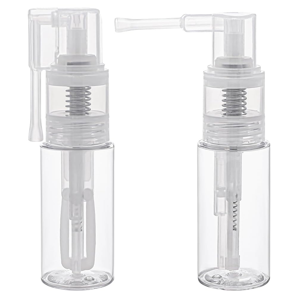 Vkyipg 2 Pcs Glitter Duster Sprayer Transparent Craft Glitter -Bottle Empty Multi-Purpose Empty Plastic -Bottle 50ml