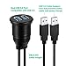 USB 3.0 Mount Cable - Powerbeast 2M/6.6ft Dual USB 3.0 Extension USB Mount,Dash Mount,Flush Mount,Panel Mount Cable for Car Boat Motorcycle