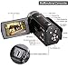 Camcorders, Besteker Portable HD Max 16.0 Megapixels 1280720P Digital Video Camcorder Camera DV 2.7 Inches TFT LCD Screen 16X Digital Zoom for Amateurs and Kids Gift (108-Black)