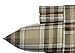 Eddie Bauer - Queen Sheets, Cotton Flannel Bedding Set, Brushed For Extra Softness, Cozy Home Decor (Edgewood Plaid, Queen)