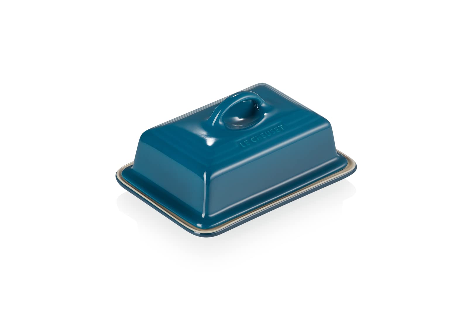 Le Creuset Stoneware Butter Dish, 900 g, 17 x 12.5 x 9 cm, Deep Teal, 70837176420000 — image 1